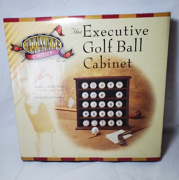 Executive Golf Ball Cabinet Vintage 1997 Ultimate Choice, NIB - Picture 1 of 4